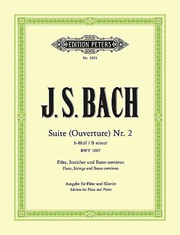 Johann Sebastian Bach Notenblätter Suite h-Moll für Flöte und Streichorchester
