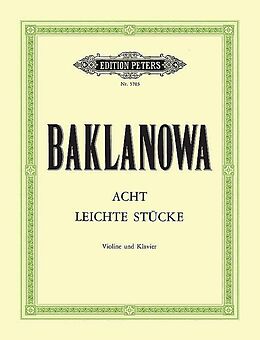 Natalia Baklanova Notenblätter 8 leichte Stücke