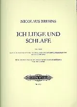 Nikolaus Bruhns Notenblätter Ich liege und schlafe