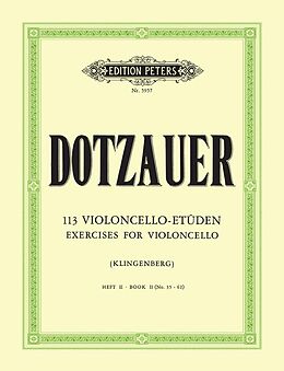 Justus Johann Friedrich Dotzauer Notenblätter 113 Etüden Band 2 (Nr.35-62)