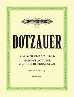 Justus Johann Friedrich Dotzauer Notenblätter Violoncelloschule Band 1