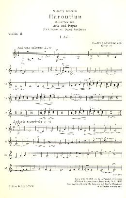 Alan Hovhannes Notenblätter Konzert op.71