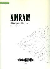 David Amram Notenblätter 3 Songs for Marlboro