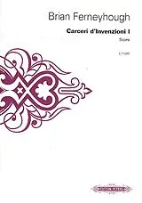 Brian Ferneyhough Notenblätter Carceri dinvenzione 1