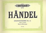 Georg Friedrich Händel Notenblätter Konzert Nr.15 d-Moll für Orgel und Orchester