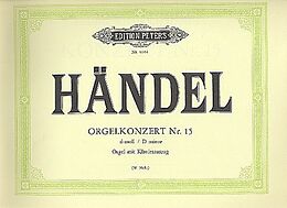 Georg Friedrich Händel Notenblätter Konzert Nr.15 d-Moll für Orgel und Orchester