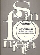 Alessandro Scarlatti Notenblätter Sinfonia G-Dur Nr.8