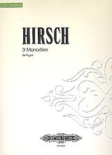 Hans Ludwig Hirsch Notenblätter 3 Monodien