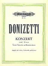 Gaetano Donizetti Notenblätter Konzert d-Moll für Violine, Violoncello und Orchester