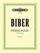 Heinrich Ignaz Franz von Biber Notenblätter Passacaglia c-Moll
