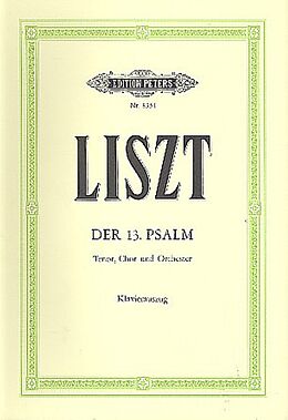 Franz Liszt Notenblätter Der 13. Psalm