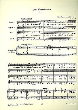 Robert Schumann Notenblätter Der Wassermann op.91,3