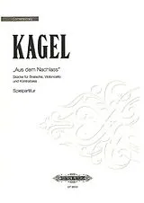 Mauricio Kagel Notenblätter Aus dem Nachlass