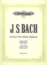 Johann Sebastian Bach Notenblätter Werke für 2 Cembali BWV1061a und BWV1080/18