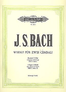 Johann Sebastian Bach Notenblätter Werke für 2 Cembali BWV1061a und BWV1080/18