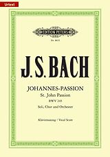 Johann Sebastian Bach Notenblätter Johannes-Passion BWV245