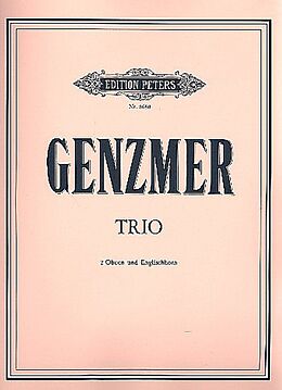 Harald Genzmer Notenblätter Trio GeWV 327