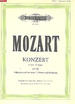 Wolfgang Amadeus Mozart Notenblätter Konzert F-Dur KV242 für 3 Klaviere und Orchester