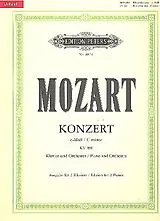 Wolfgang Amadeus Mozart Notenblätter Konzert c-Moll KV491 für Klavier und Klavier