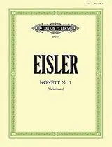 Hanns Eisler Notenblätter Nonett Nr.1 Variationen
