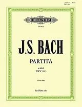 Johann Sebastian Bach Notenblätter Partita a-Moll BWV1013