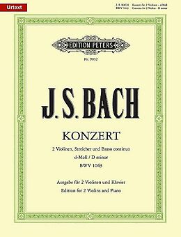 Johann Sebastian Bach Notenblätter Konzert d-Moll BWV1043 für 2 Violinen und Streichorchester