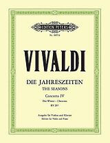 Antonio Vivaldi Notenblätter Konzert f-Moll op.8,4 RV297, PV442, F I-25 für Violine und Orchester