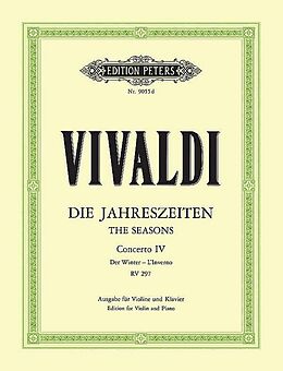 Antonio Vivaldi Notenblätter Konzert f-Moll op.8,4 RV297, PV442, F I-25 für Violine und Orchester