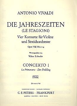 Antonio Vivaldi Notenblätter Konzert E-Dur RV269 op.8,1 Der Frühling