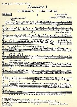Antonio Vivaldi Notenblätter Konzert E-Dur RV269 op.8,1 Der Frühling