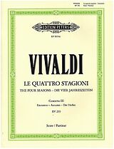 Antonio Vivaldi Notenblätter Konzert F-Dur RV293 op.8,3 Der Herbst