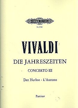 Antonio Vivaldi Notenblätter Konzert g-Moll RV315 op.8,2 Der Sommer