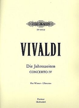 Antonio Vivaldi Notenblätter Konzert f-Moll op.8,4 RV297, PV442, F I-25 Der Winter