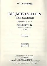 Antonio Vivaldi Notenblätter Konzert f-Moll op.8,4 RV297, PV442, F I-25 Der Winter