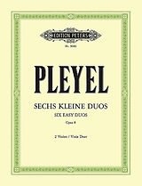 Ignaz Joseph Pleyel Notenblätter 6 kleine Duos op.8
