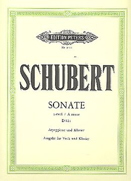 Franz Schubert Notenblätter Sonate a-Moll D821