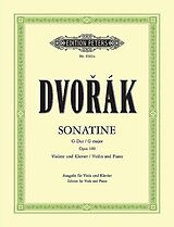 Antonin Leopold Dvorak Notenblätter Sonatine G-Dur op.100