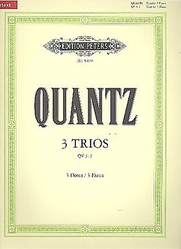 Johann Joachim Quantz Notenblätter 3 Trios QV3,3