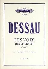 Paul Dessau Notenblätter Les voix (Die Stimmen)