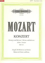 Wolfgang Amadeus Mozart Notenblätter Konzert A-Dur KV622 für Klarinette und Orchester