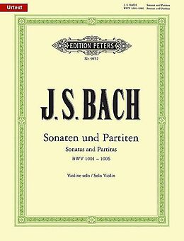 Johann Sebastian Bach Notenblätter 3 Sonaten und 3 Partiten BWV1001-1006