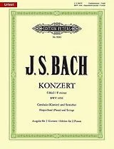 Johann Sebastian Bach Notenblätter Konzert f-Moll BWV1056 für Cembalo und Streichorchester