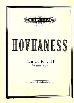 Alan Hovhannes Notenblätter Fantasy op.70 no.3