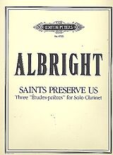 William Albright Notenblätter Saints preserve us three etudes-prieres