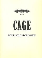 John Cage Notenblätter 4 Solos