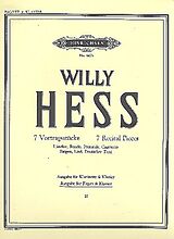 Willy Hess Notenblätter 7 Vortragsstücke Band 2
