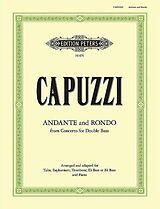 Giuseppe Antonio Capuzzi Notenblätter Andante and rondo from double bass concerto