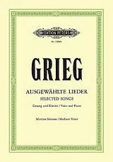 Edvard Hagerup Grieg Notenblätter 60 ausgewählte Lieder