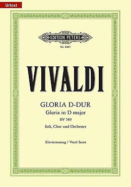 Antonio Vivaldi Notenblätter Gloria D-Dur RV589