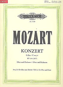 Wolfgang Amadeus Mozart Notenblätter Konzert C-Dur KV314 für Oboe und Orchester